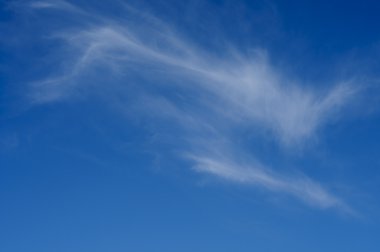 Soft clouds in the blue sky clipart