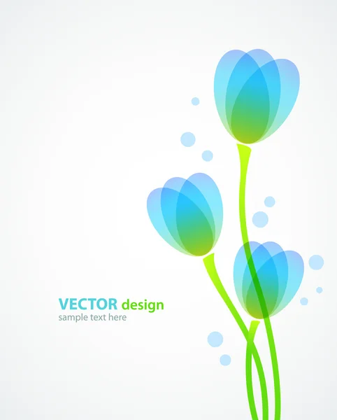 Fondo floral vectorial — Vector de stock