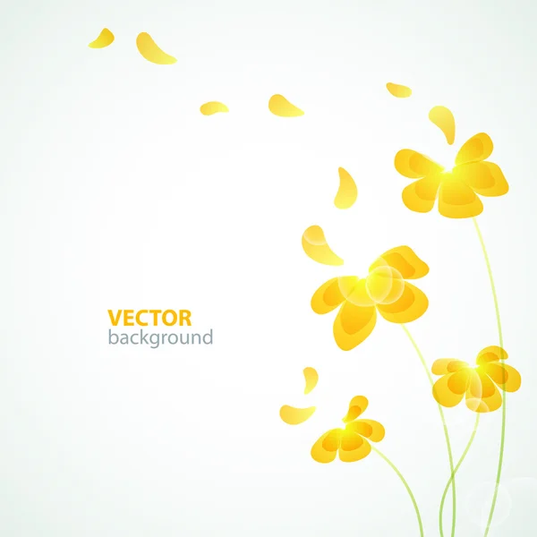 Fundo floral vetorial — Vetor de Stock
