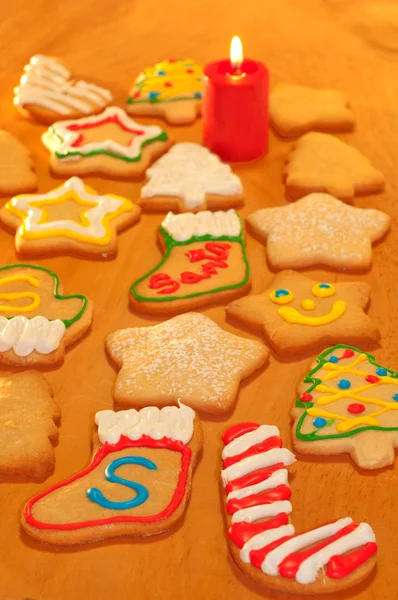 Santa's own cookies marked with an S — Stock Photo, Image