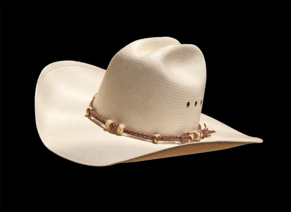 З білого ковбойського капелюха — стокове фото
