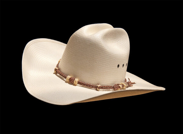 Off white cowboy hat