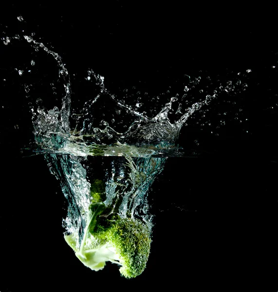 Asperges water splash — Stockfoto