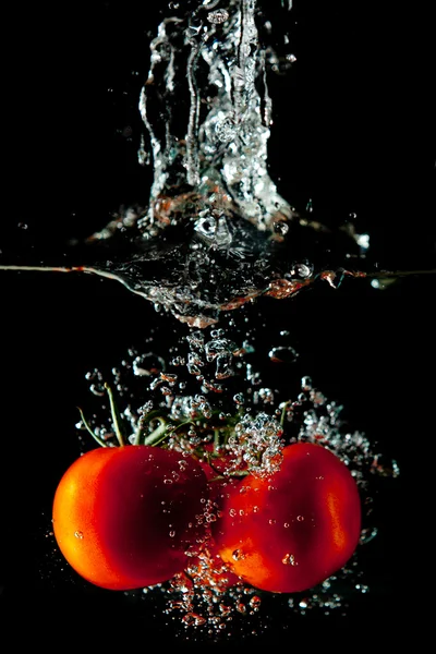 Spruzzi d'acqua di pomodoro — Foto Stock
