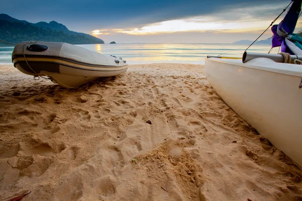 Boats and Sunset — Stock Photo, Image