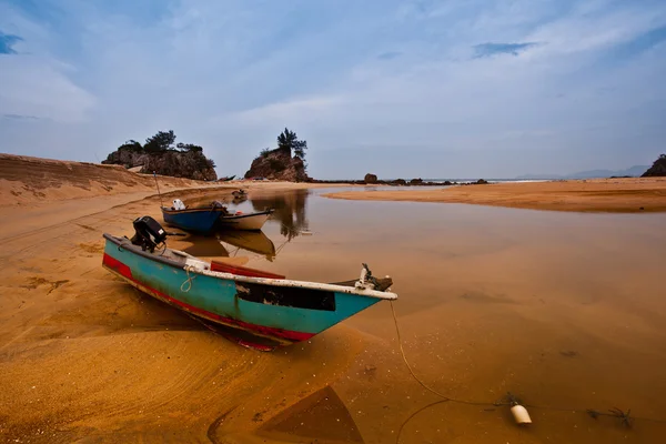 Malaysian Fishing Boats Sunset — Stock Photo, Image