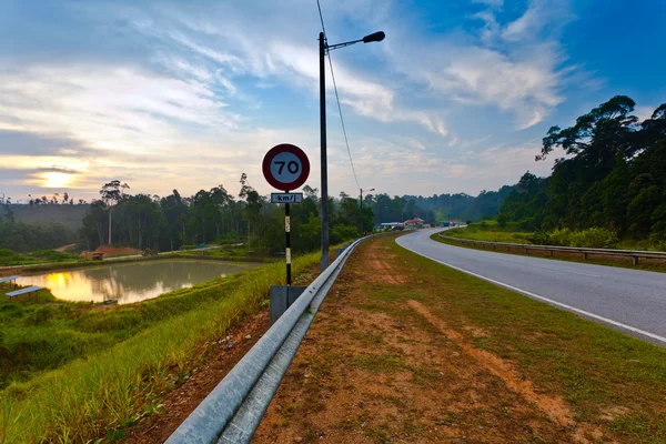 Malásia estrada rural — Fotografia de Stock