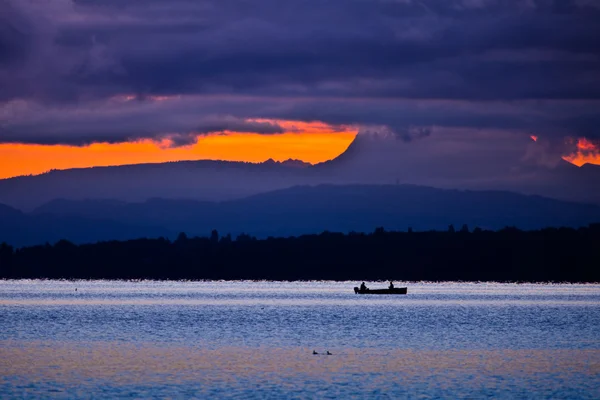 ジュネーブ湖 cloudscape — ストック写真
