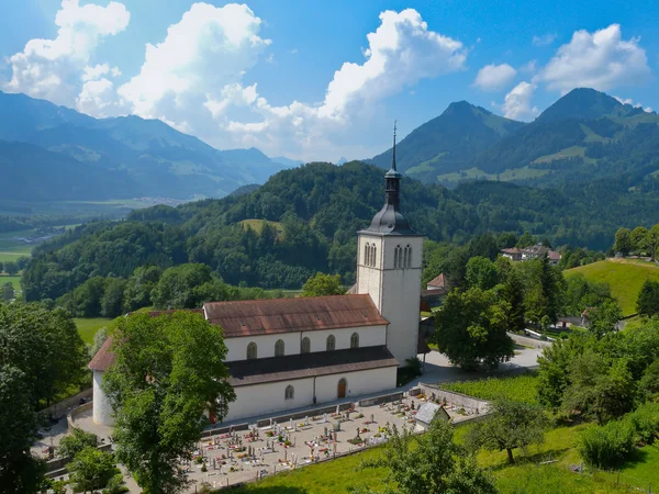 Gamla schweiziska kyrkan — Stockfoto