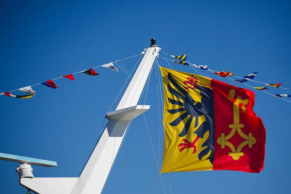 Кантон Женеві прапор — стокове фото