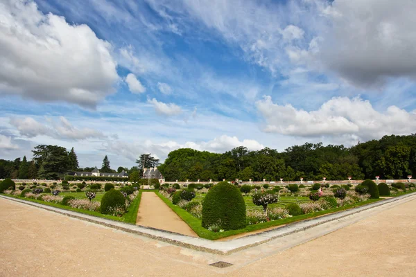 Der Garten des Chateau de chenonceau — Stockfoto