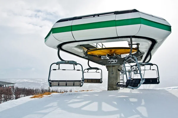 Ski lift station — Stock Photo, Image