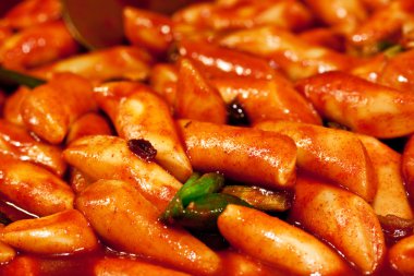 Tteokbokki (korean traditional rice dish) clipart