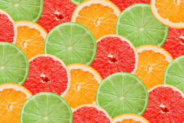 Citrus slices clipart