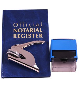 Notary Register Embosser and Stamp clipart