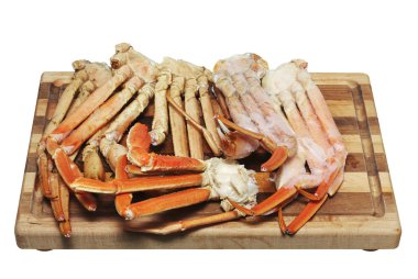 Crab Legs Isolated on White clipart