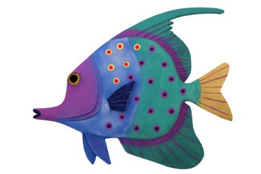Tropical Fish Isolated on White clipart