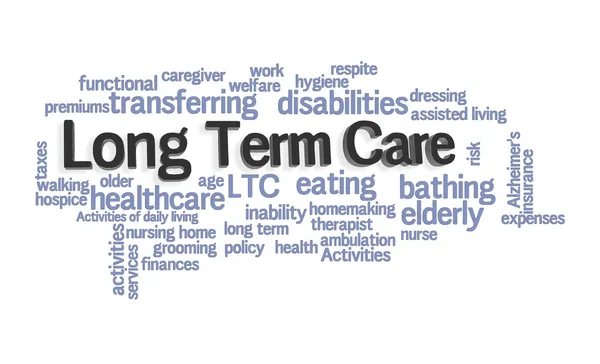 Long Term Care Word Cloud — Stock Photo, Image