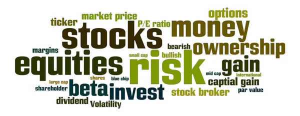 Részvények készletek kockázat — Stock Fotó