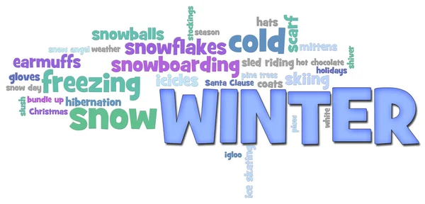 stock image Winter Word Cloud