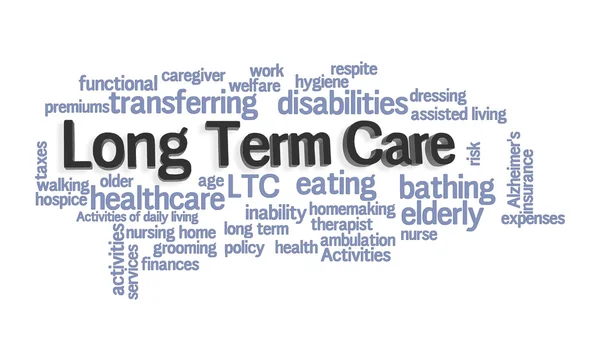 Long Term Care Word Cloud Stock Image