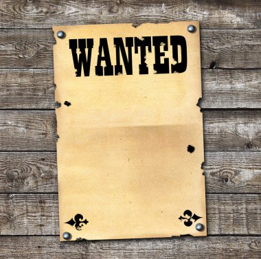 Wanted clipart