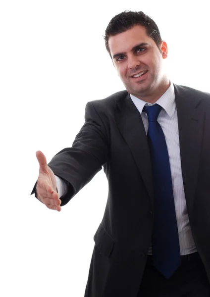 Young businessman ready for handshake — Stock Photo, Image