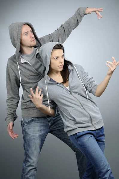 Cool dancers practicing — Stock Photo, Image