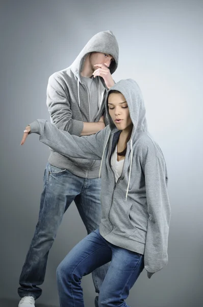 Teens dancing together Stock Picture