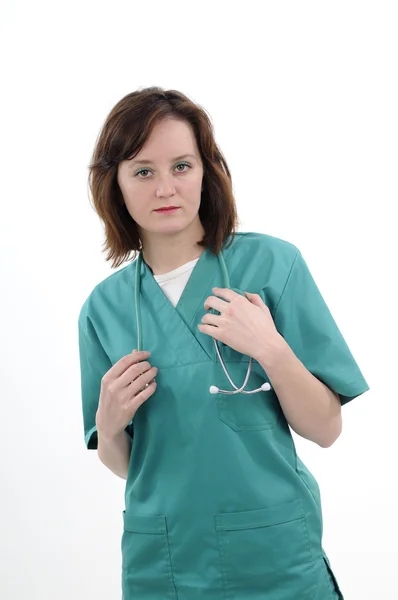 Young student practicing medicine — Stock Photo, Image