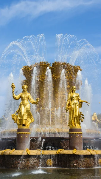 stock image Fountain of Friendship of Peoples in Russia