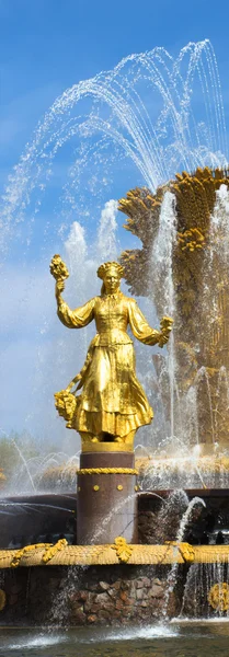 stock image Fountain of Friendship of Peoples in Russia