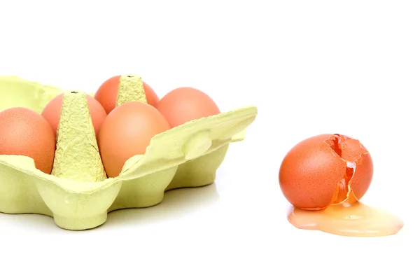Huevo destruido — Foto de Stock