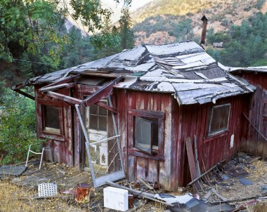 Abandoned and rundown house. clipart