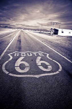 Historic Route 66. clipart