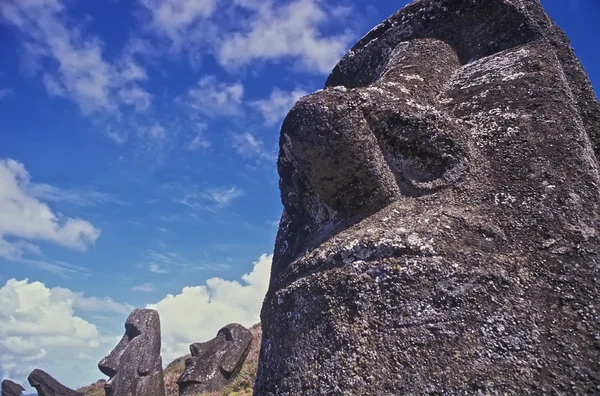 Estátuas na Ilha de Páscoa . — Fotografia de Stock