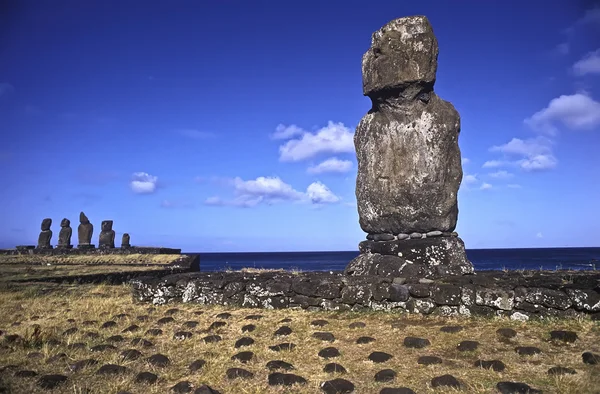 Estatuas en Isla de Pascua . —  Fotos de Stock