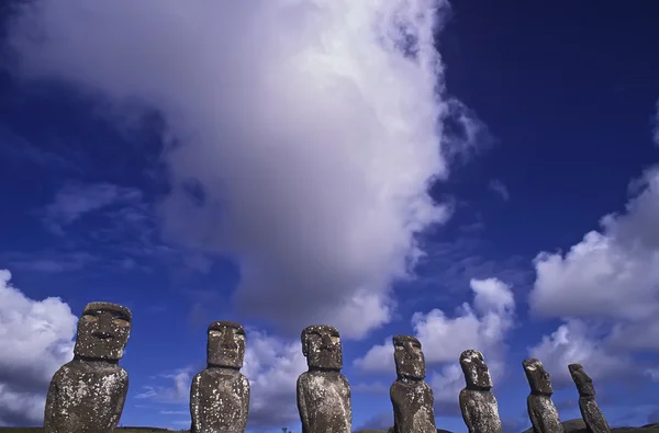 Estátuas na Ilha de Páscoa . — Fotografia de Stock