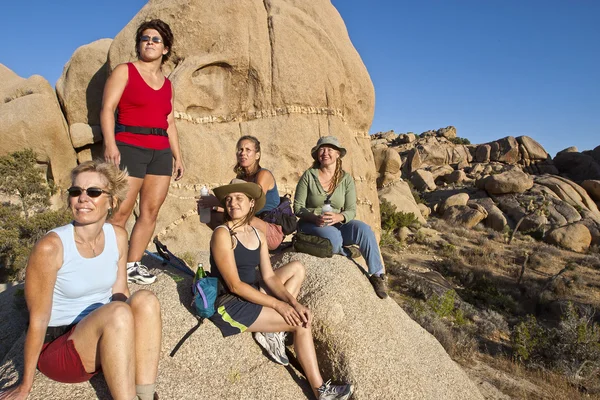 Grupo de mujeres de senderismo . —  Fotos de Stock