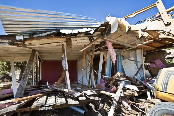 stock image House being demolished.