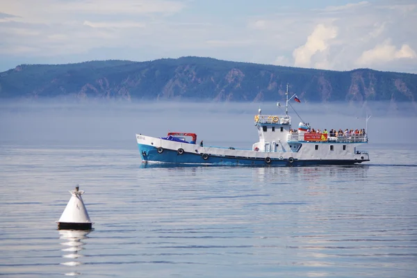 stock image  long boat on Baikal