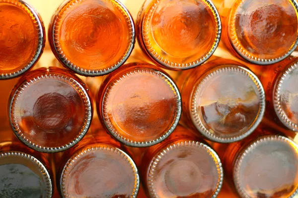 Empty bottles of beer — Stock Photo, Image