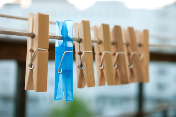 stock image Wooden clothespins