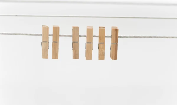 Wooden clothespins — Stock Photo, Image