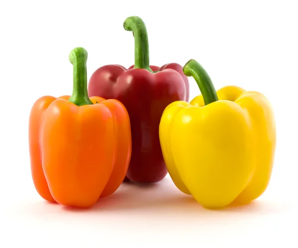 Drie kleur pepers — Stockfoto
