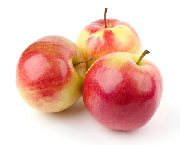 Üç kırmızı elma — Stok fotoğraf