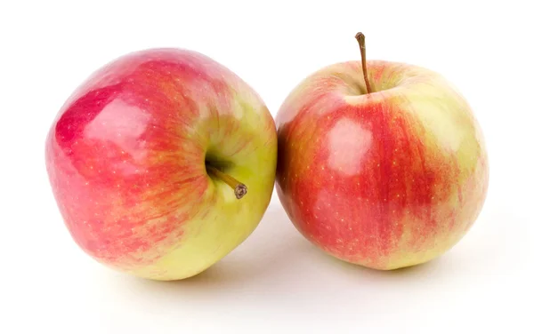 Dva šťavnatá jablka — Stock fotografie