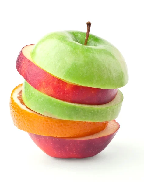 Layers of apples and oranges — Stock Photo, Image
