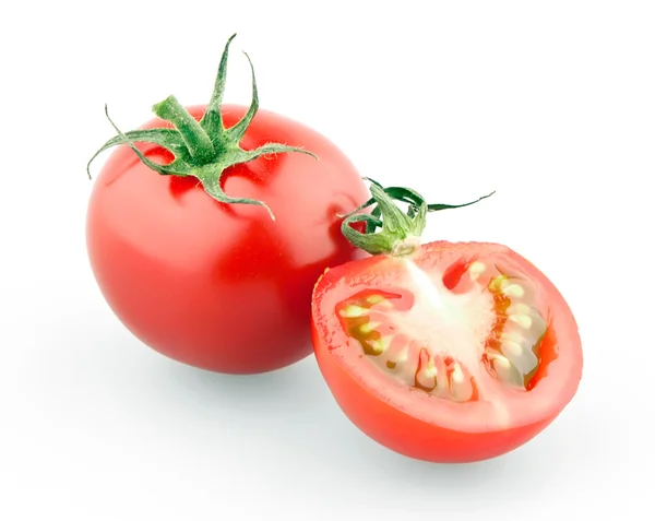 チェリー トマトを半分 — ストック写真