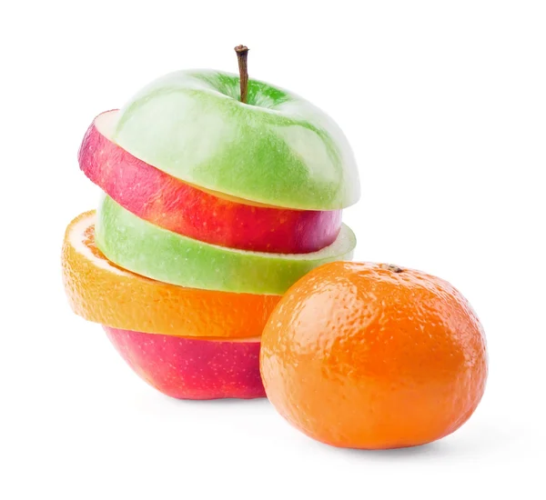 Blandad frukt med mandarin — Stockfoto